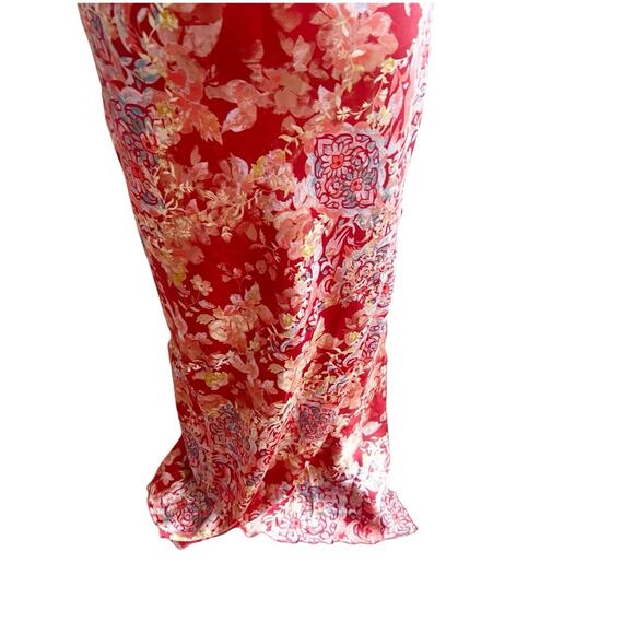 Free People Intimately FP Worth The Wait Floral Slip Maxi Dress Apple Combo Med - Picture 8 of 13